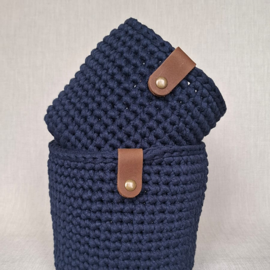 Papatya Baskets - Navy