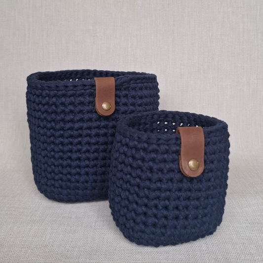 Papatya Baskets - Navy