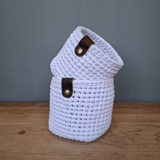 Papatya Baskets - White