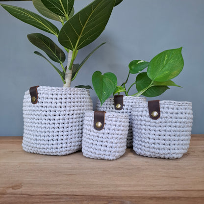 Papatya Baskets - Snowy Grey